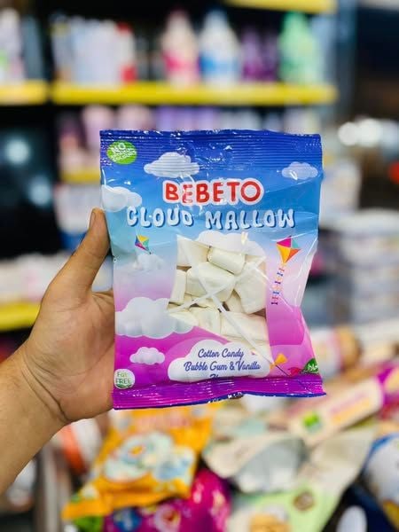 Kẹo Xốp Hình Đám Mây Thổ Nhĩ Kỳ Marshmallow BEBETO - 60g