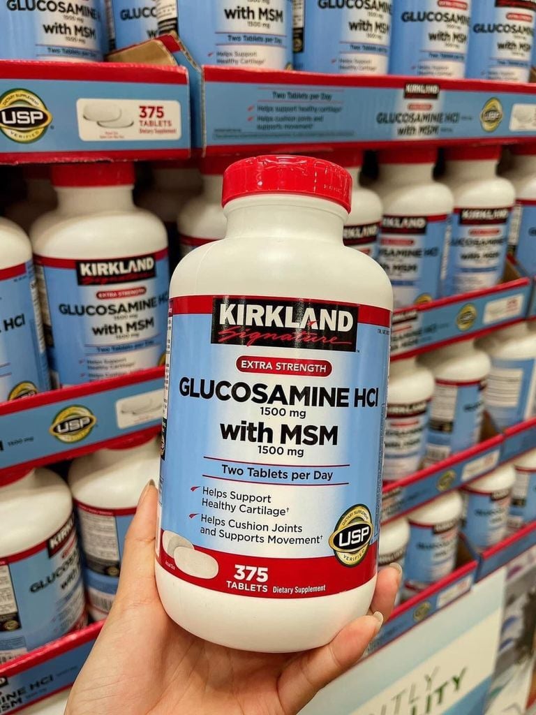 Bổ Khớp Glu co sa min Kirkland Mỹ – Hộp 375 Viên