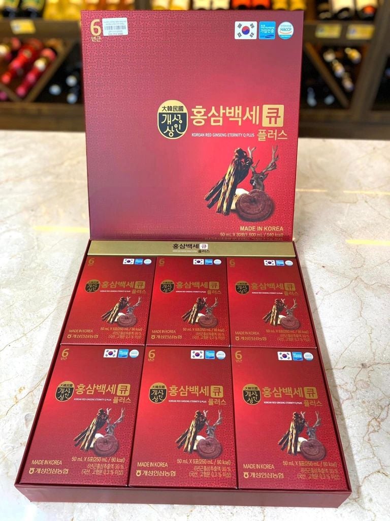 Nước Sâm Nhung Hươu Eternity Q Plus – Hộp 30 gói x 50ml