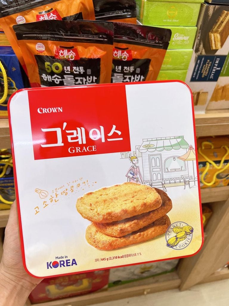 Bánh quy đậu phộng Crown Grace - 445g