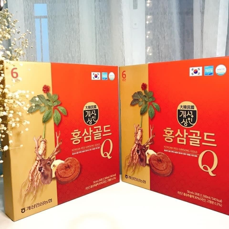 Sâm Nhung Hươu Red Ginseng Gold Q – Hộp 1500ml Vàng Đỏ