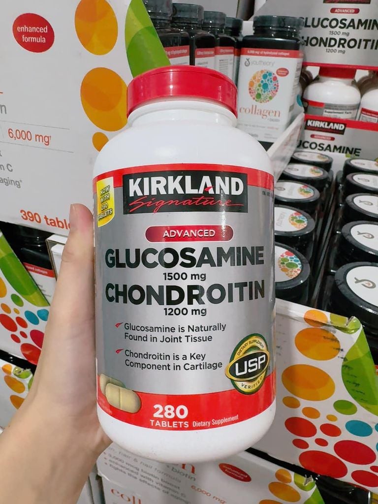 Viên Uống Glucosamine 1500MG Chondroitin 1200MG Mỹ – Hộp 280 Viên