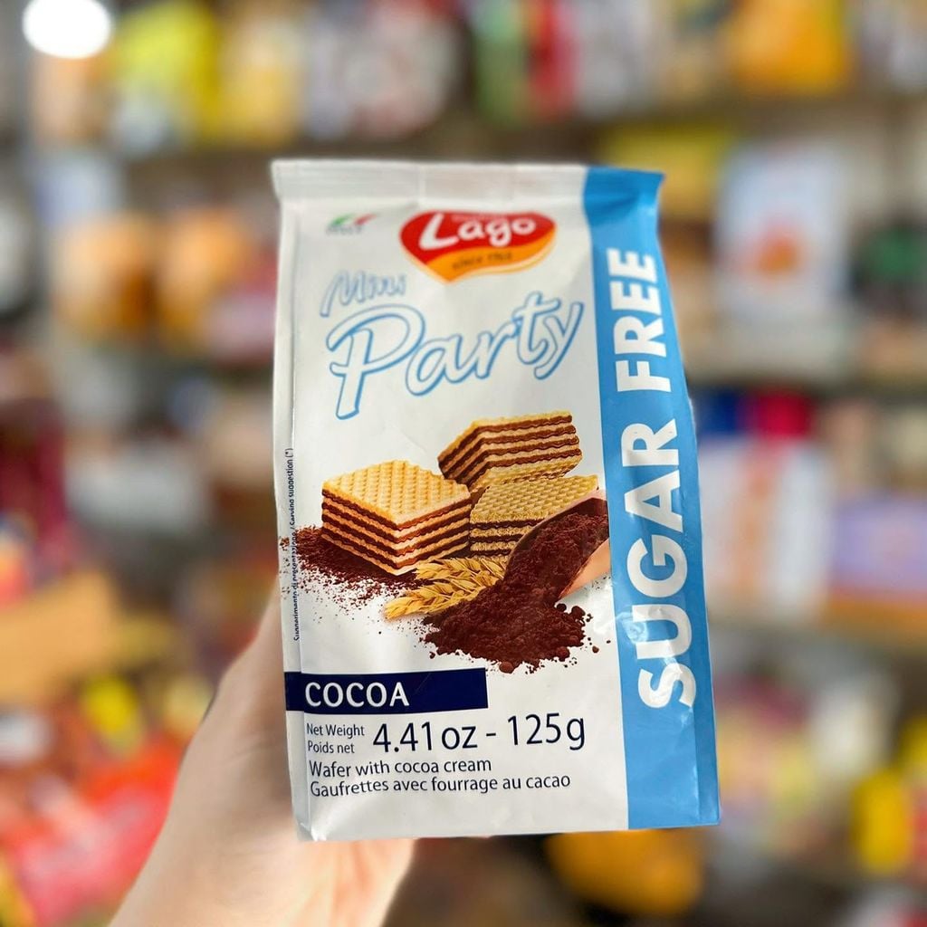 Bánh Lago Mini Party Sugar Free - Gói 125g