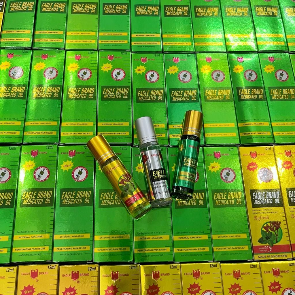 Lăn Dầu Gió Eagle Brand - 10ml (Vàng – Trắng – Xanh)
