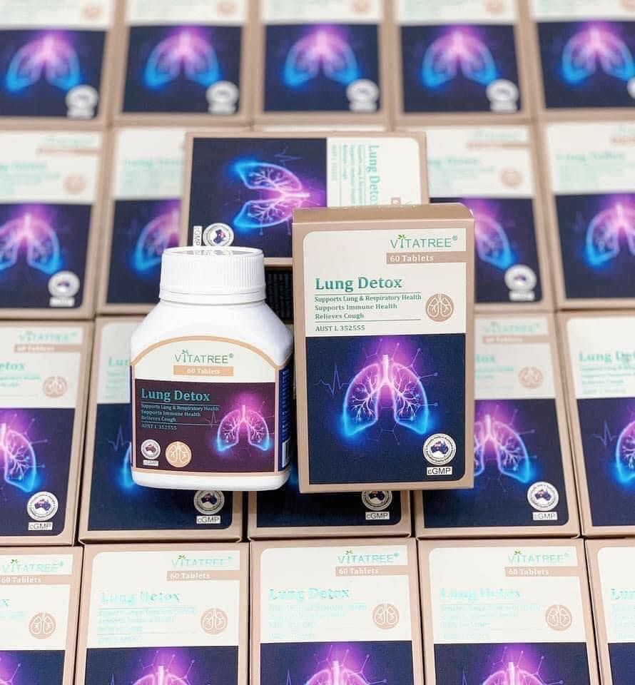 Thải Độc Phổi Úc Vitatree Lung Detox – 60 Viên