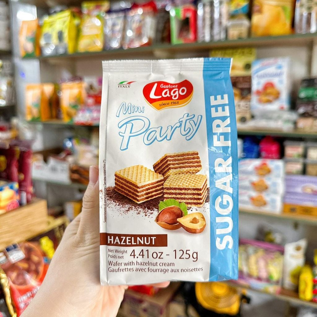 Bánh Lago Mini Party Sugar Free - Gói 125G
