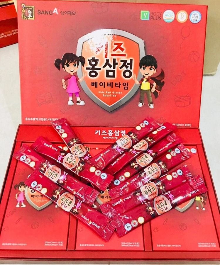 Hồng Sâm Cho Bé Sang A – Hộp 30 Gói 10ml