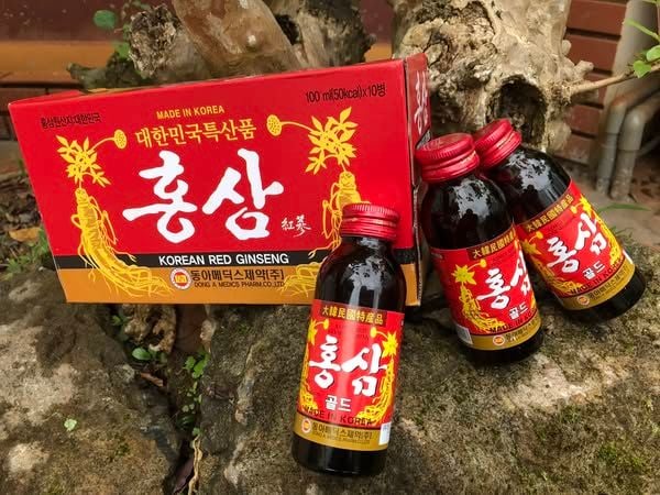 Nước Hồng Sâm Dong A Korean Red Ginseng - 10 Chai x 100ml