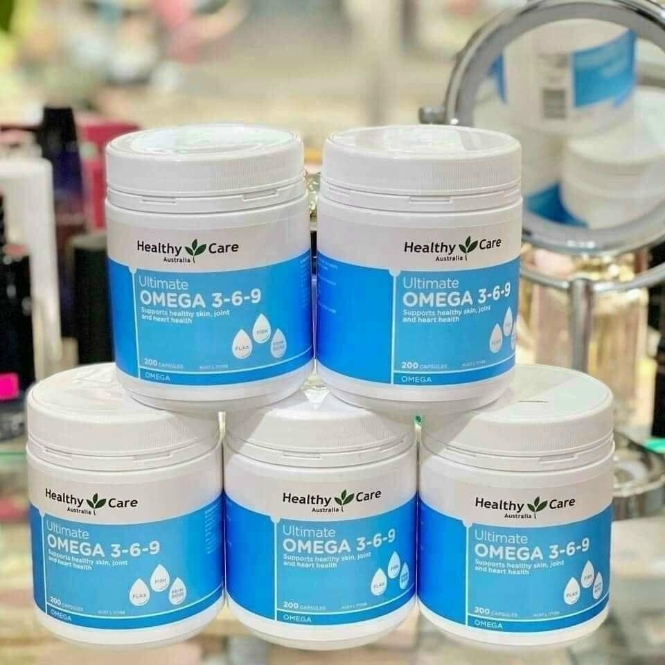 Viên Uống Dầu Cá Bổ Sung O me ga 3 - 6 - 9 Healthy Care - 200 Viên