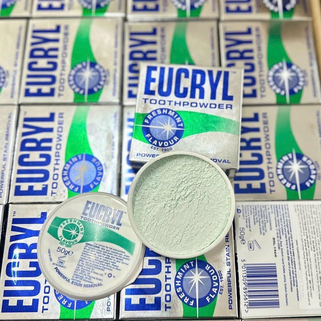 Bột Tẩy Trắng Răng Eucryl Toothpowder - 50g
