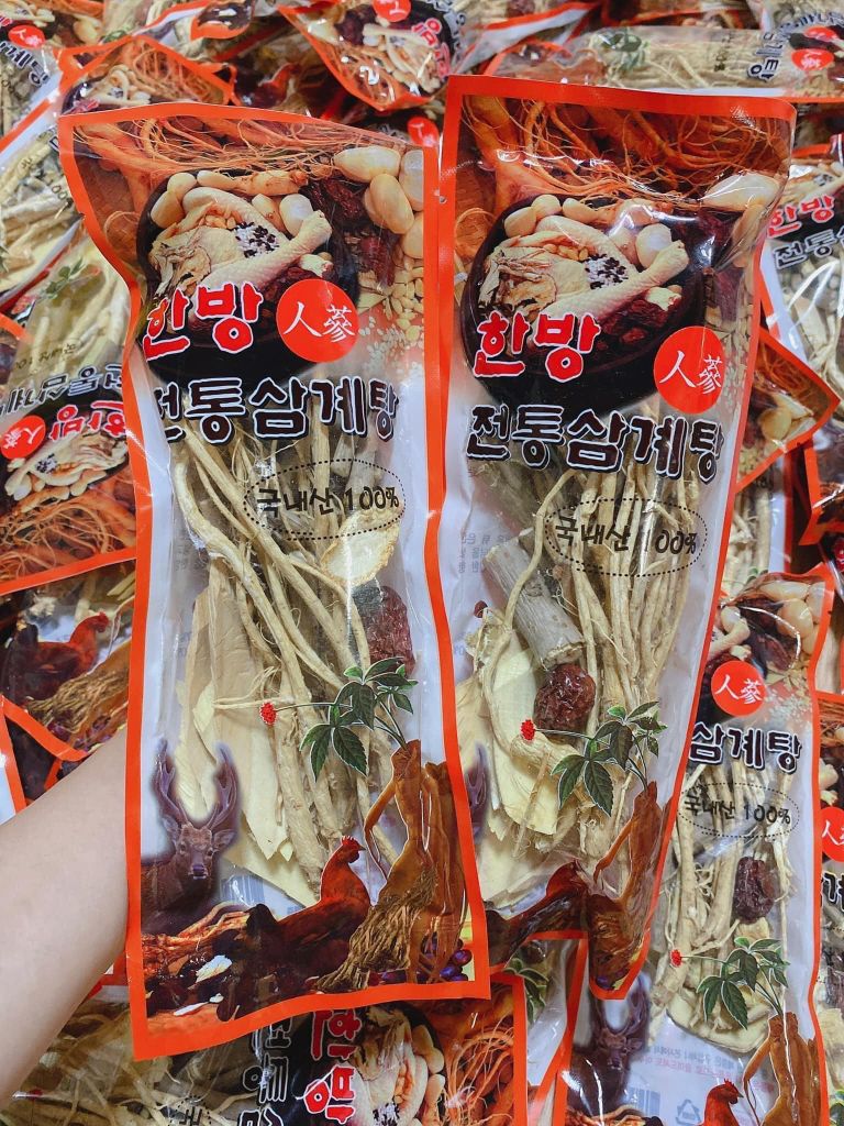 Gói Gia Vị Hồng Sâm Hàn Quốc 100GR - Gói Màu Đỏ