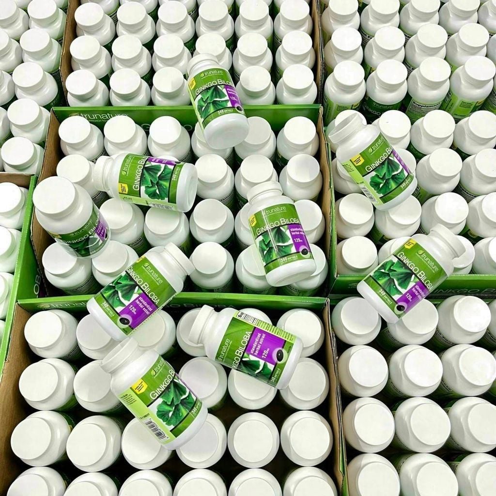 Bổ Não Ginkgo Biloba With Vinpocetine Trunature Mỹ – Lọ 340 Viên