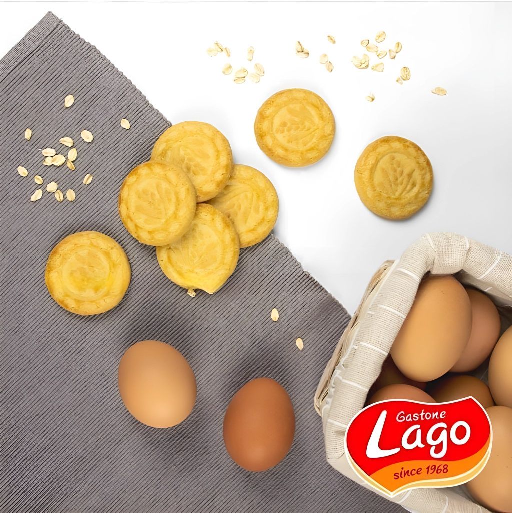 Bánh Quy Bơ Hạt Phỉ Hộp Thiếc Lago Frollini Cao Cấp Ý – 320g