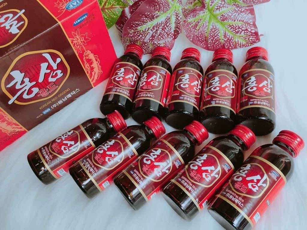Nước Hồng Sâm Hàn Quốc Korean Red Ginseng - Hộp 10 chai x 100ml