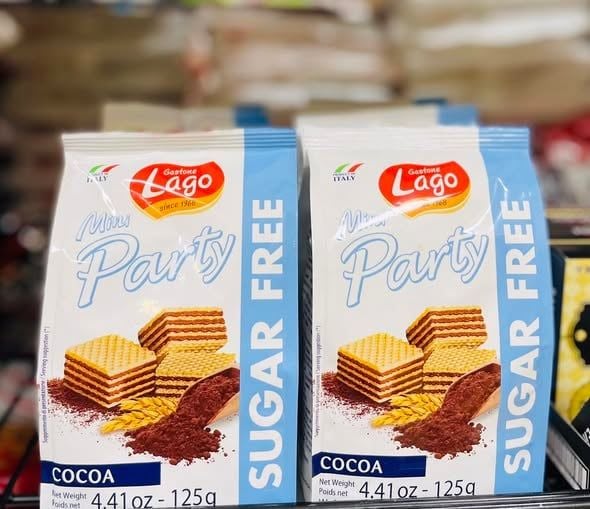 Bánh Lago Mini Party Sugar Free - Gói 125g