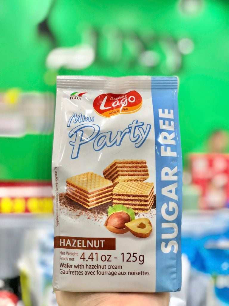 Bánh Lago Mini Party Sugar Free - Gói 125g