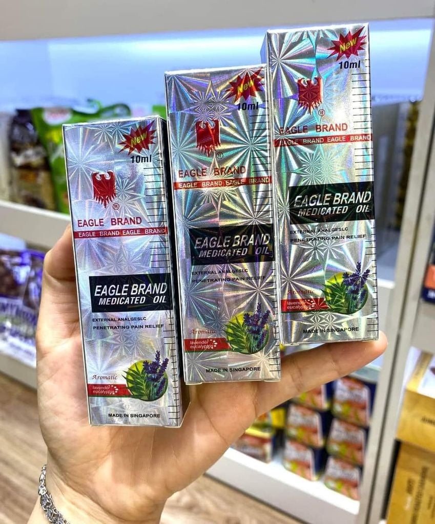 Lăn Dầu Gió Eagle Brand - 10ml (Vàng – Trắng – Xanh)