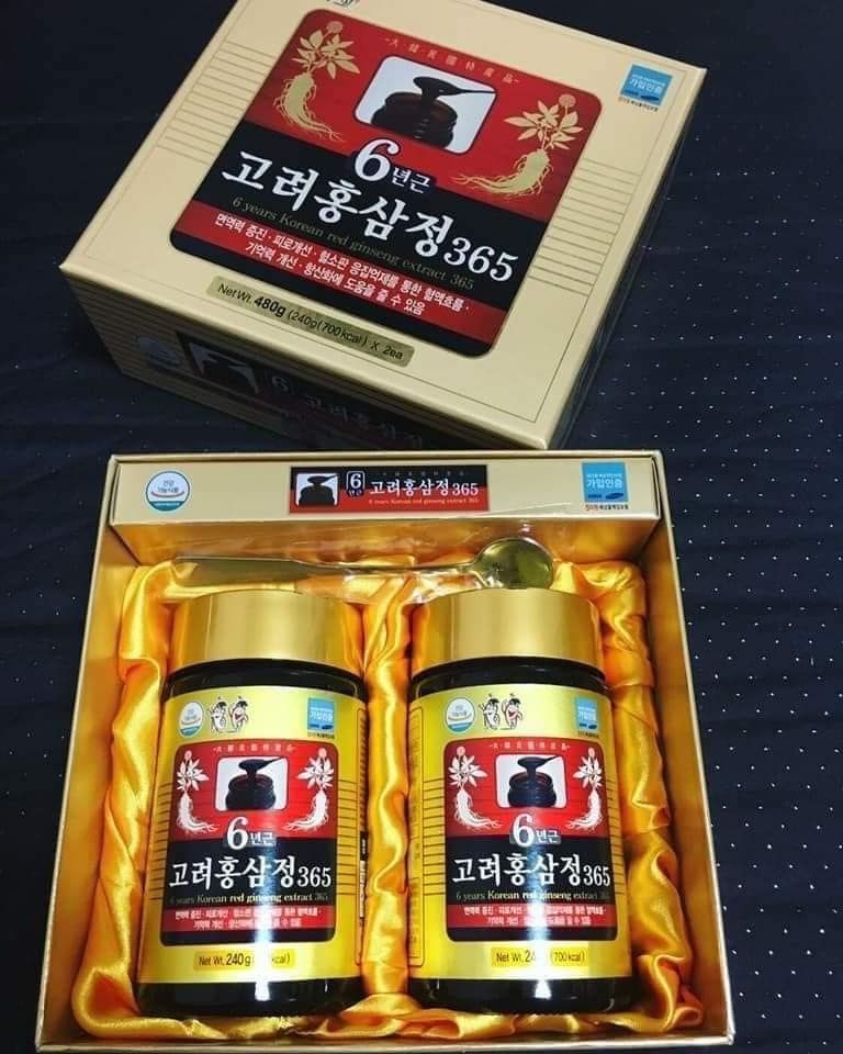 Cao Hồng Sâm 6 Năm 365 – Hộp 2 hũ x 240g