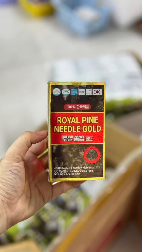 Tinh Dầu Thông Đỏ Royal Pine Needle Gold – 100 Viên