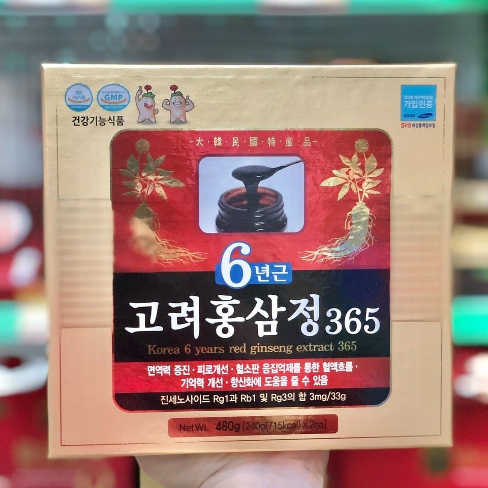 Cao Hồng Sâm 6 Năm 365 – Hộp 2 hũ x 240g