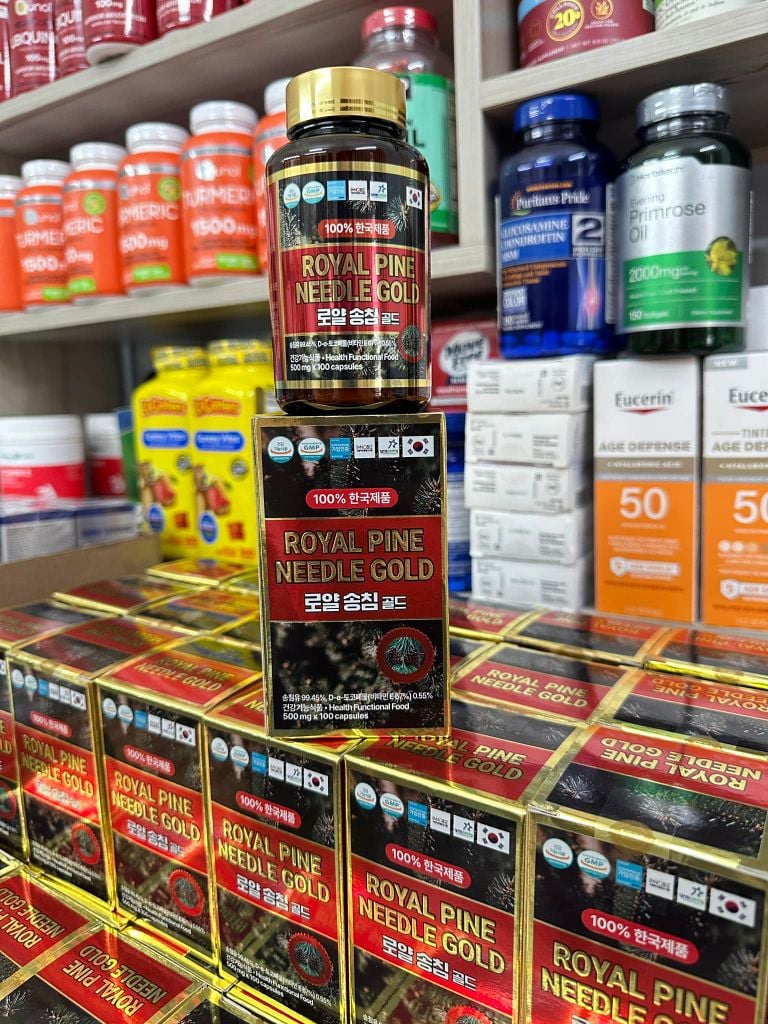 Tinh Dầu Thông Đỏ Royal Pine Needle Gold – 100 Viên