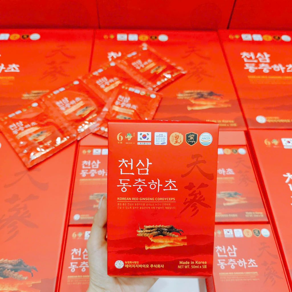 Thiên Sâm Đông Trùng Size Nhỏ - Hộp 30 gói x 50ml