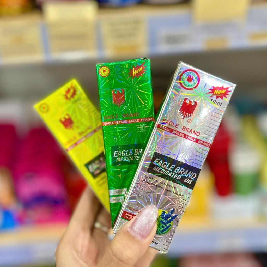 Lăn Dầu Gió Eagle Brand - 10ml (Vàng – Trắng – Xanh)