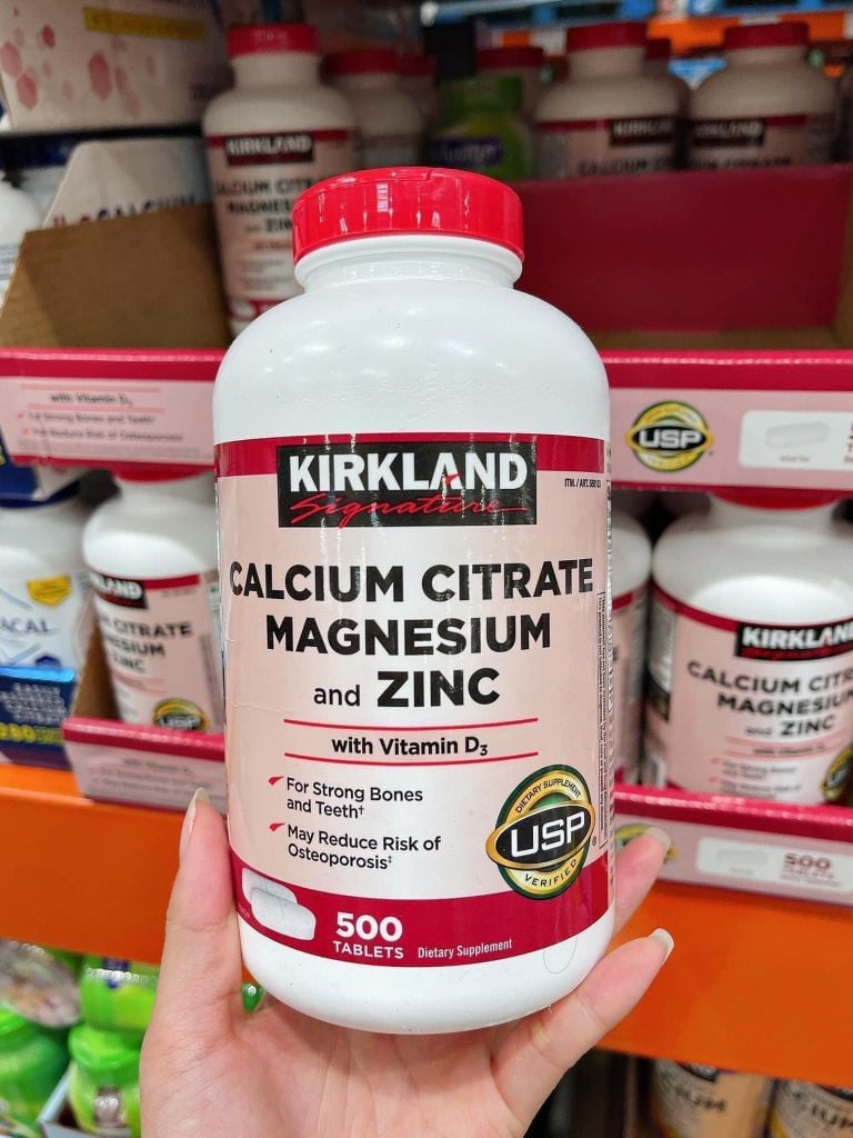 Viên Uống Calcium Citrate Magnesium and Zinc – Hộp 500 Viên