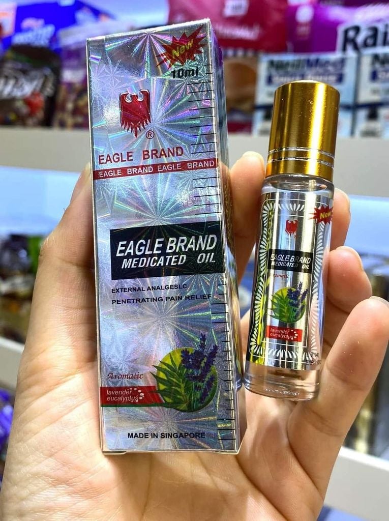 Lăn Dầu Gió Eagle Brand - 10ml (Vàng – Trắng – Xanh)