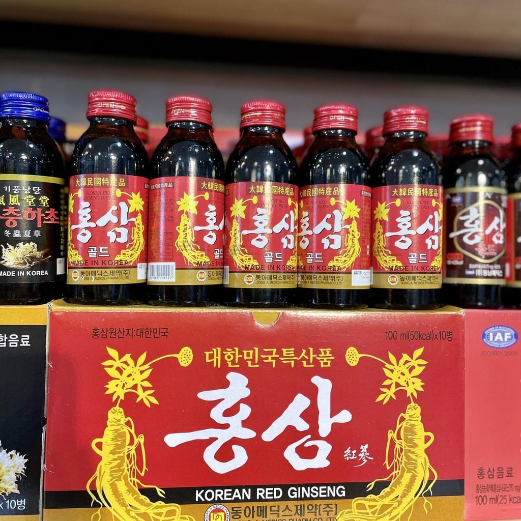 Nước Hồng Sâm Dong A Korean Red Ginseng - 10 Chai x 100ml