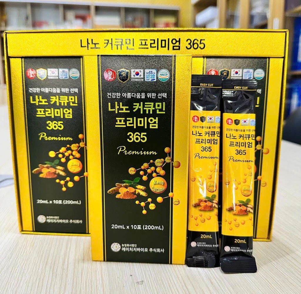 Tinh Chất Nghệ Nano Cao Cấp - 20ml x 30 gói