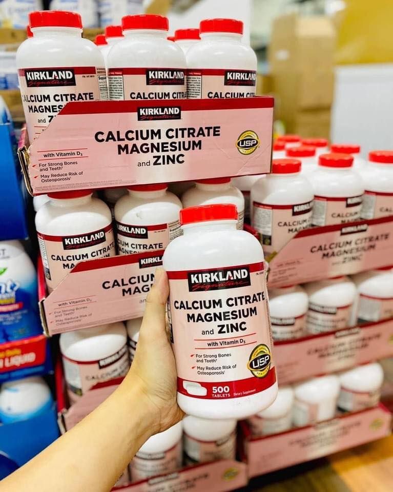 Viên Uống Calcium Citrate Magnesium and Zinc – Hộp 500 Viên