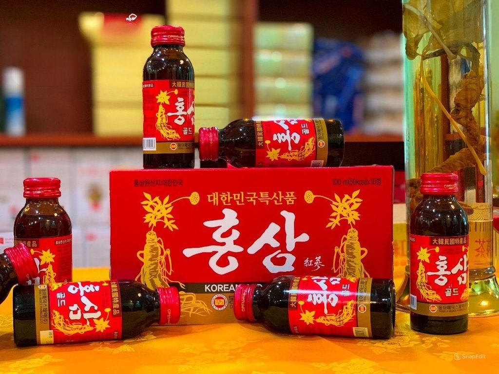 Nước Hồng Sâm Dong A Korean Red Ginseng - 10 Chai x 100ml