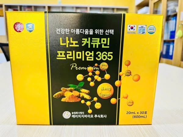 Tinh Chất Nghệ Nano Cao Cấp - 20ml x 30 gói