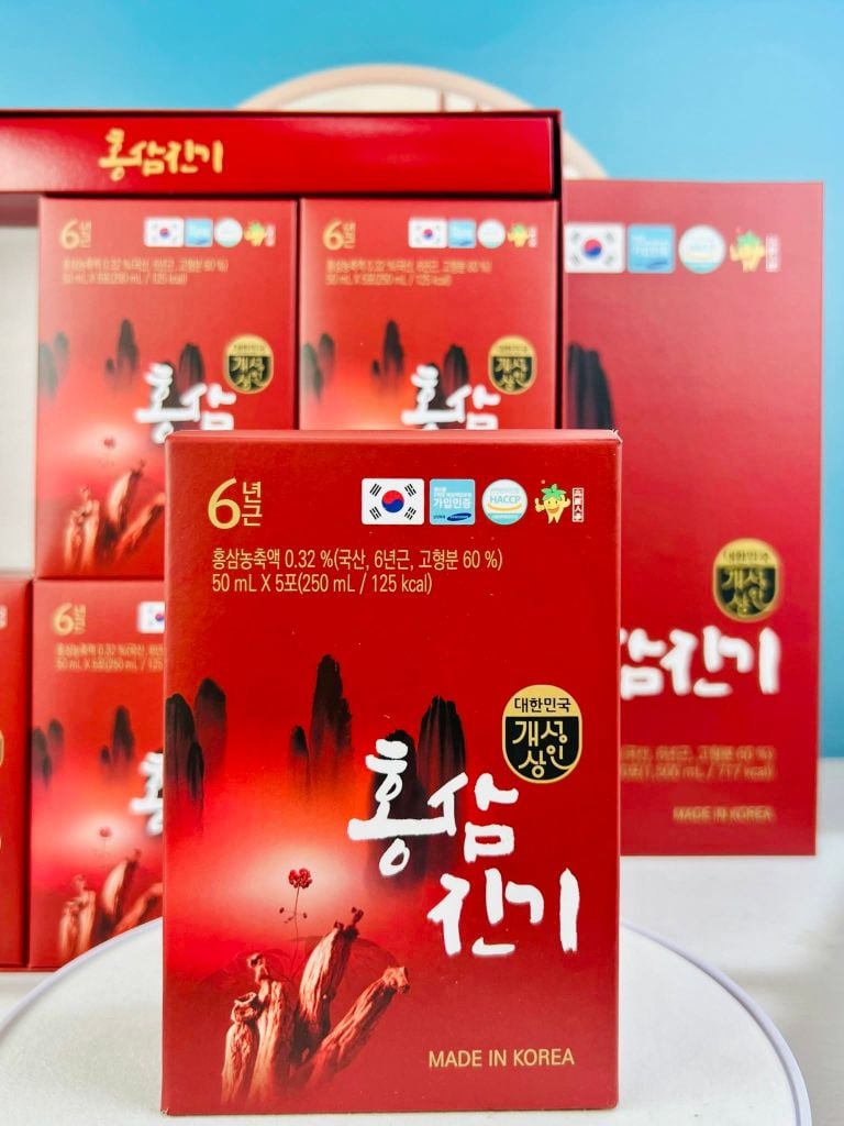 Nước Hồng Sâm Gaesung Nonghyup - Hộp 30 Gói x 50ml