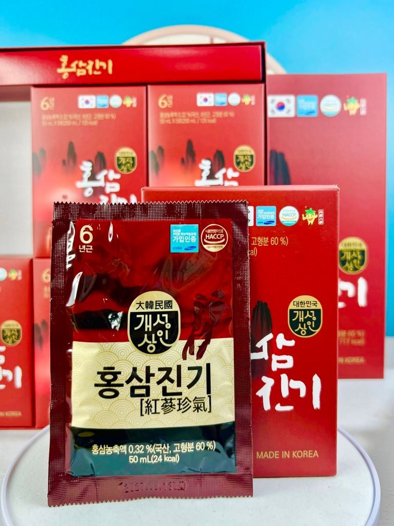 Nước Hồng Sâm Gaesung Nonghyup - Hộp 30 Gói x 50ml