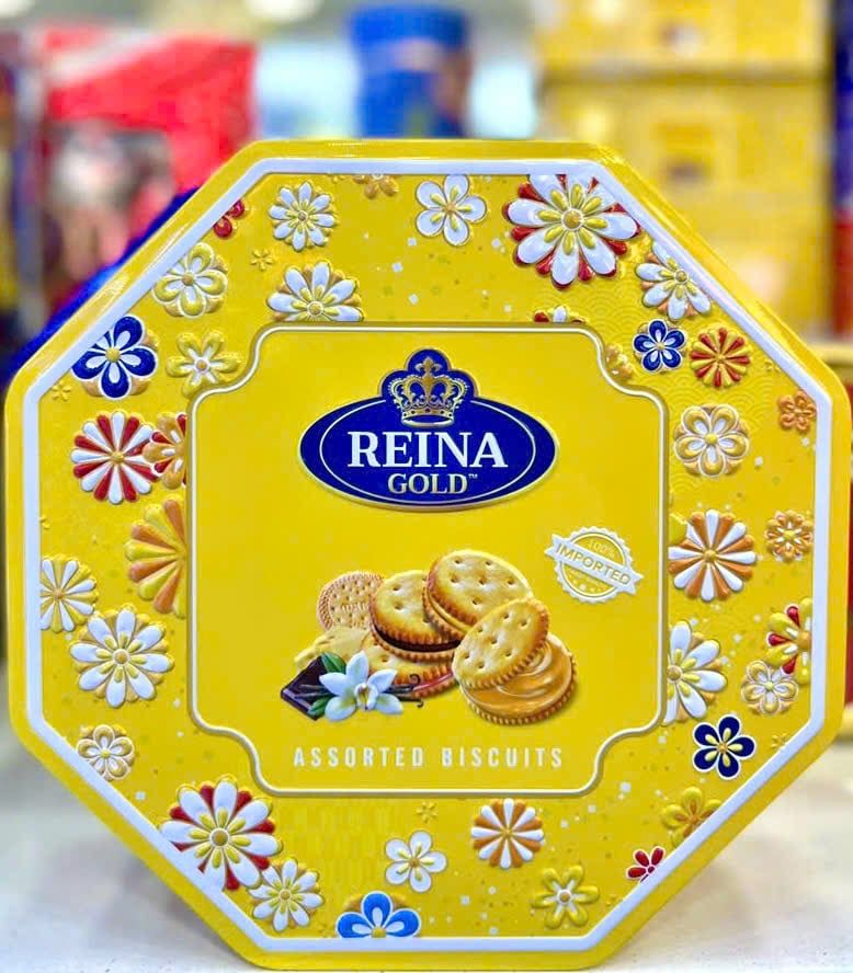 Bánh Quy Bơ Hộp Thiếc Reina Gold - 252g