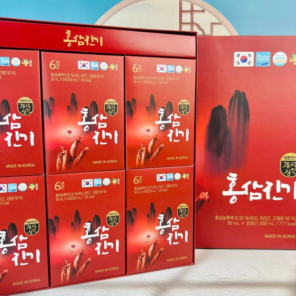 Nước Hồng Sâm Gaesung Nonghyup - Hộp 30 Gói x 50ml