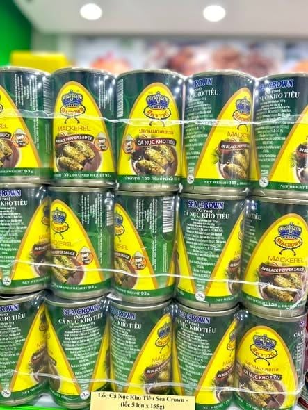 Cá Nục Kho Tiêu Sea Crown - Lốc 5 Hộp x 155g