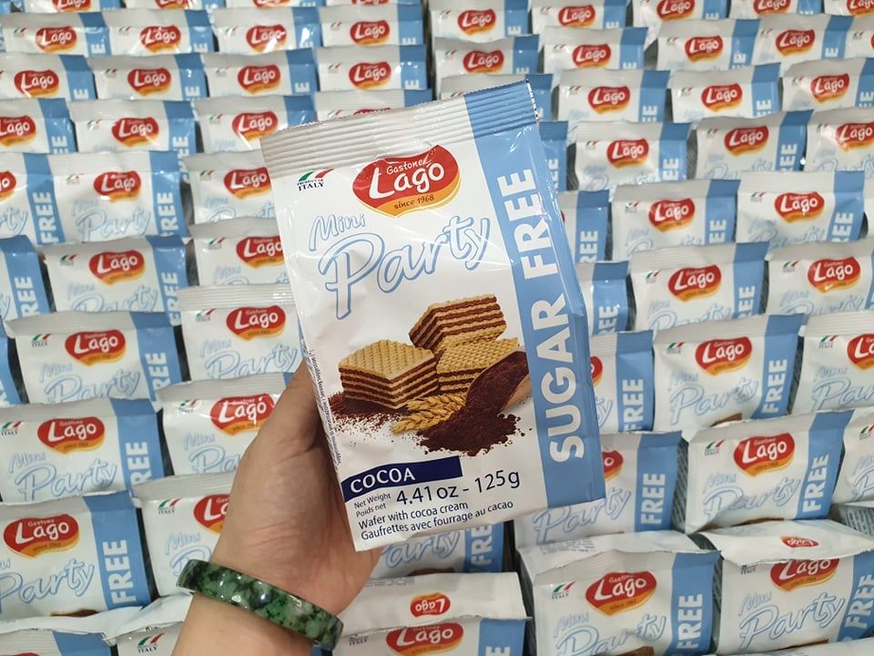 Bánh Lago Mini Party Sugar Free - Gói 125G