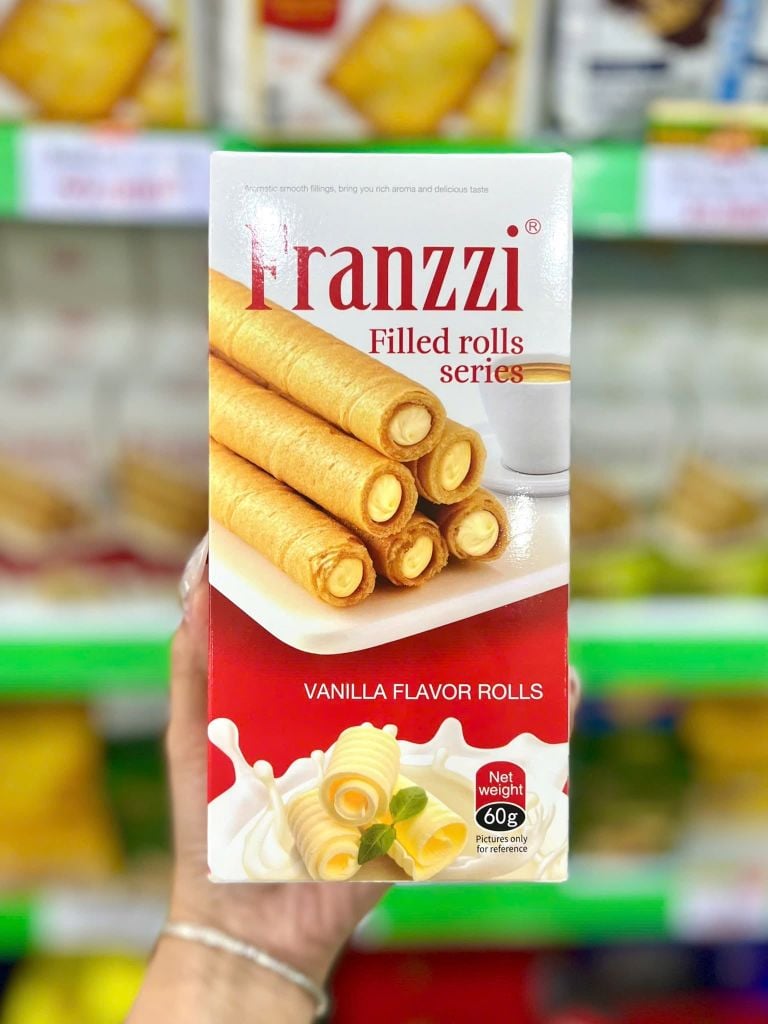 Bánh Franzzi Cuộn Nhân Kem - Hộp 60g