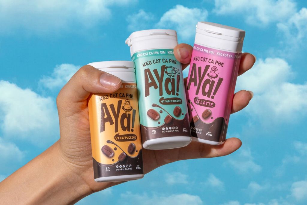 Kẹo Cốt Cà Phê – 20g (Vị Cappuccino, Vị Latte)