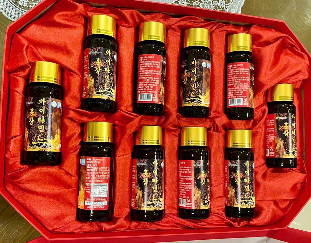 Nước Sâm Well Bio Vitamin Hàn Quốc - 10 chai x 100ml