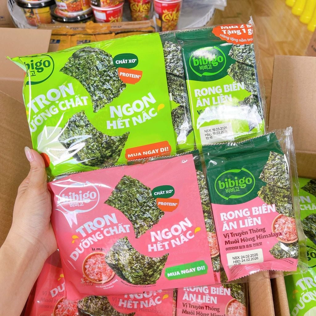 Rong Biển Ăn Liền Bibigo 4 Vị - 12g