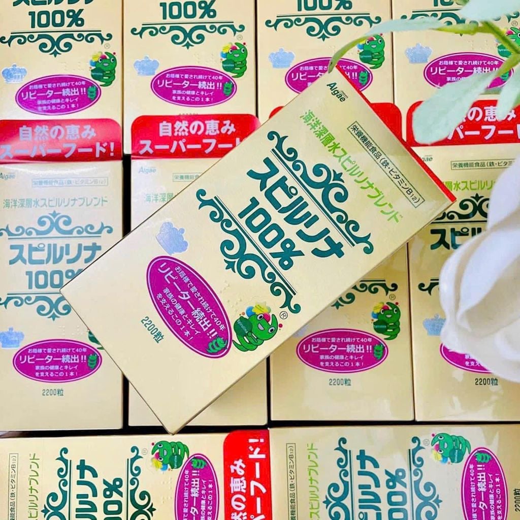 Tảo Biển Xoắn Spirulina Nhật Bản – Hộp 2200 Viên