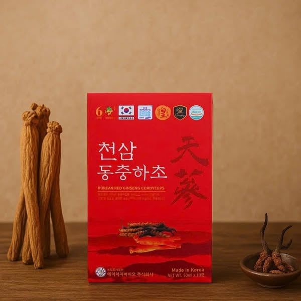 Thiên Sâm Đông Trùng - Hộp 10 gói x 50ml