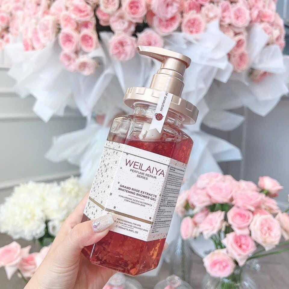 Sữa Tắm Trắng Hoa Hồng Weilaiya - 450ml
