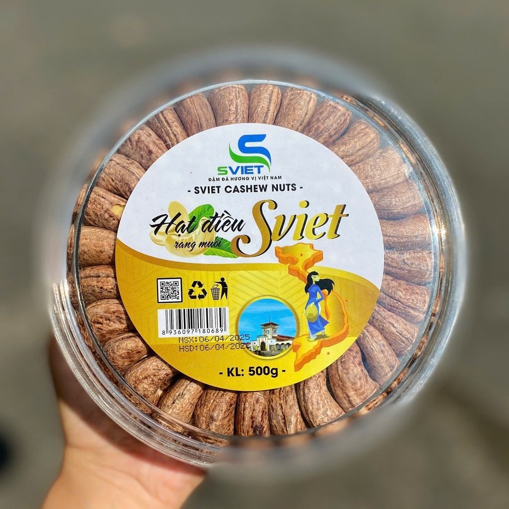 Hạt điều rang muối SViet - Hộp 500g