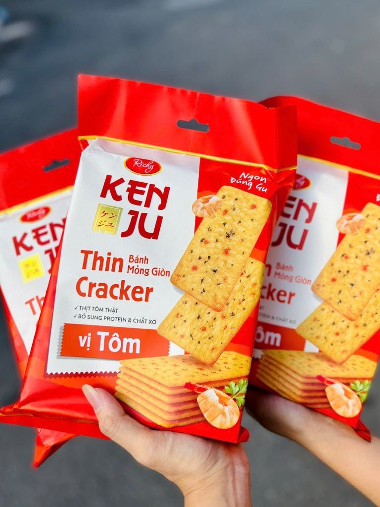 Bánh Quy Kenju Vị Tôm Richy - Gói 192G