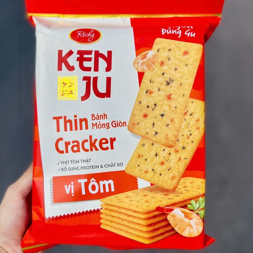 Bánh Quy Kenju Vị Tôm Richy - Gói 192G
